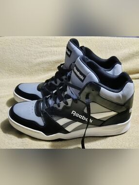 Reebok Royal BB 4500 Men's Black and Gray High-Top Sneakers Size 12